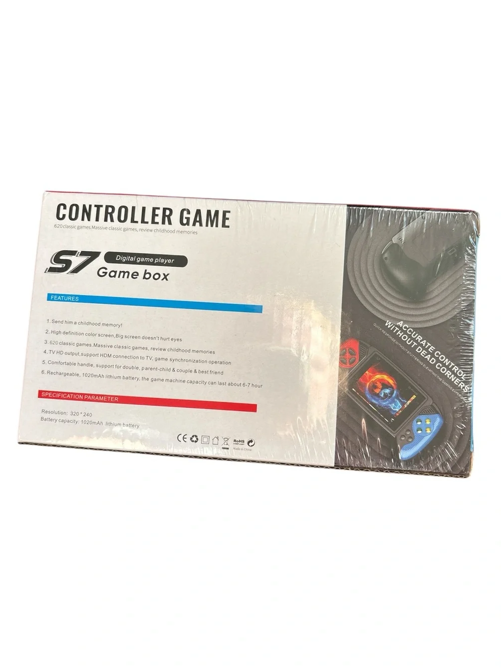 Controller Game Box Handheld Console - blue and black